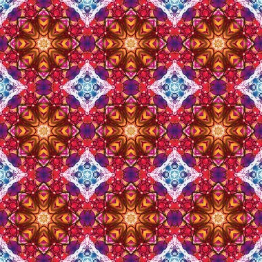 Kusursuz desen. Baskı ve dekorasyon için geometrik desen. Kaleydoskop dokusu