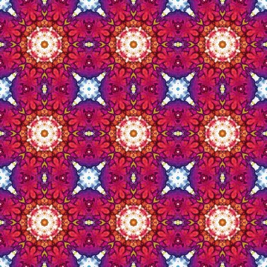 Kusursuz desen. Baskı ve dekorasyon için geometrik desen. Kaleydoskop dokusu