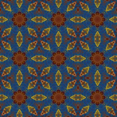 Kusursuz desen. Baskı ve dekorasyon için geometrik desen. Kaleydoskop dokusu