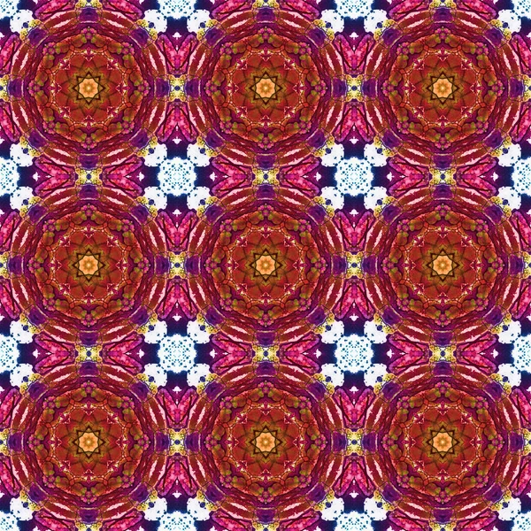 Seamless Pattern Geometric Pattern Printing Decoration Kaleidoscope Texture — Photo