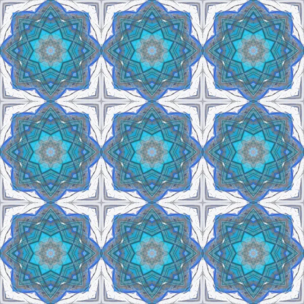 Seamless Pattern Geometric Pattern Printing Decoration Kaleidoscope Texture — 图库照片