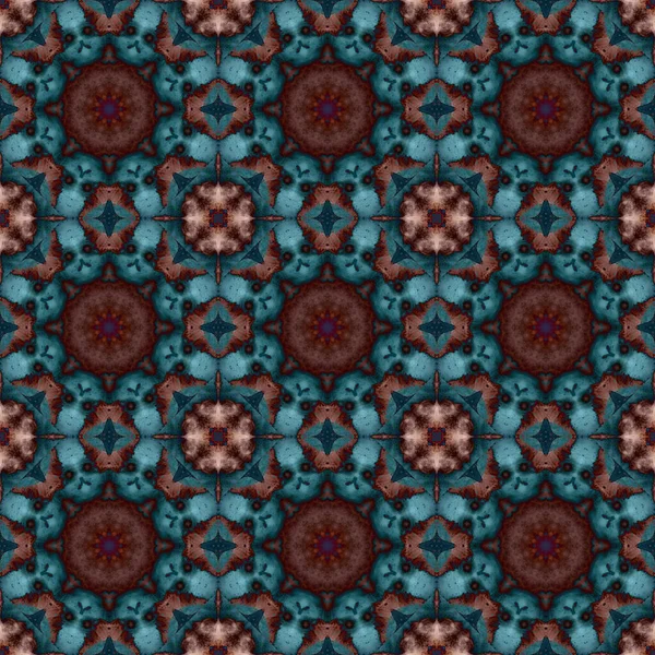 Seamless Pattern Geometric Pattern Printing Decoration Kaleidoscope Texture — Stock Photo, Image