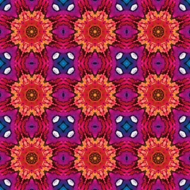 Kusursuz desen. Baskı ve dekorasyon için geometrik desen. Kaleydoskop dokusu