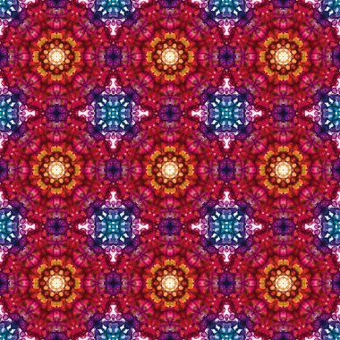 Kusursuz desen. Baskı ve dekorasyon için geometrik desen. Kaleydoskop dokusu
