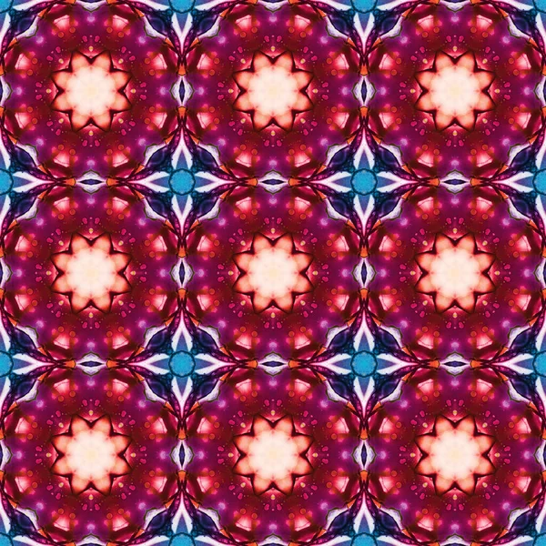 Seamless Pattern Geometric Pattern Printing Decoration Kaleidoscope Texture — Foto de Stock