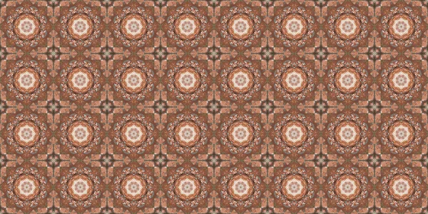 Seamless Geometric Pattern Beautiful Texture Background Brown Wood — Stock Photo, Image