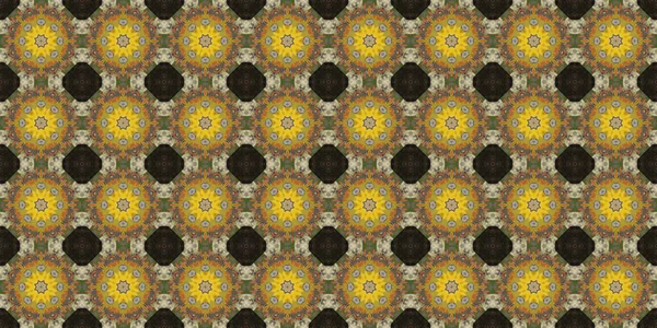 Seamless Geometric Pattern Beautiful Texture Background Yellow Sun — Fotografia de Stock