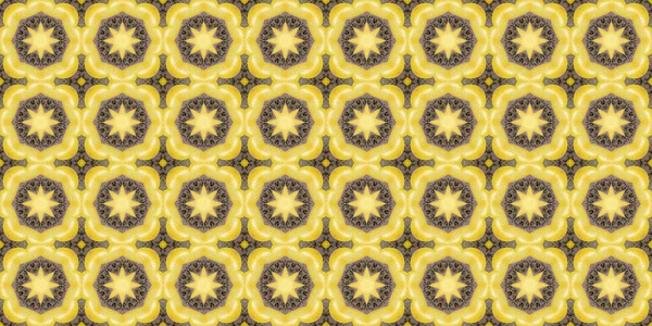 Bezproblémový Geometrický Vzorec Krásná Textura Pozadí Žluté Slunce — Stock fotografie