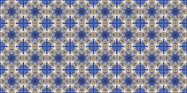 Kusursuz geometrik desen. Güzel bir doku ve arka plan. Mavi gökyüzü.