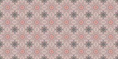 Kusursuz geometrik desen. Güzel bir doku ve arka plan. Kırmızı gül.