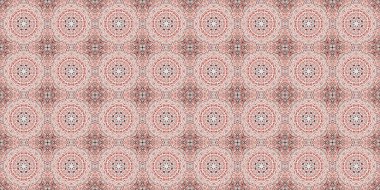 Seamless geometric pattern. Beautiful texture and background. Red rose.