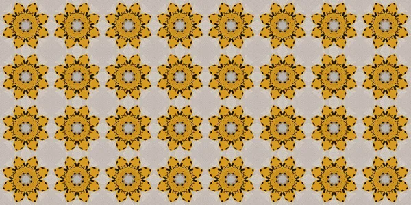 Seamless Geometric Pattern Beautiful Texture Background Yellow Sun — Foto Stock