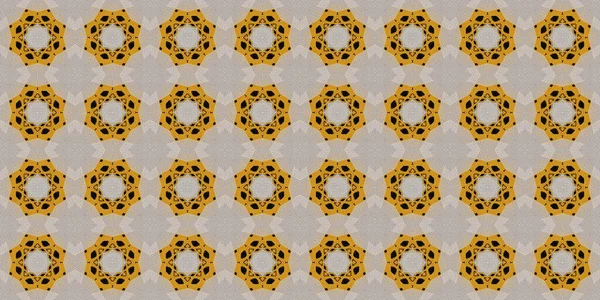 Seamless Geometric Pattern Beautiful Texture Background Yellow Sun — Fotografia de Stock