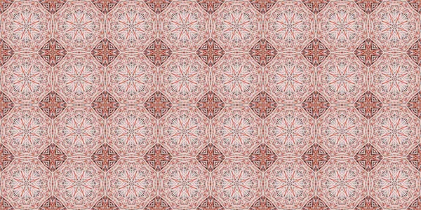 Seamless Geometric Pattern Beautiful Texture Background Red Rose — Stockfoto