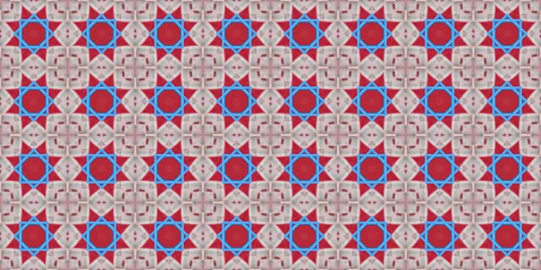 Seamless Geometric Pattern Beautiful Texture Background Red Rose — Stockfoto