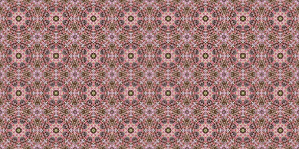 Seamless Geometric Pattern Beautiful Texture Background Red Rose — Stockfoto