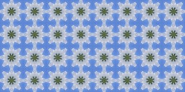 Seamless geometric pattern. Beautiful texture and background. Blue sky.