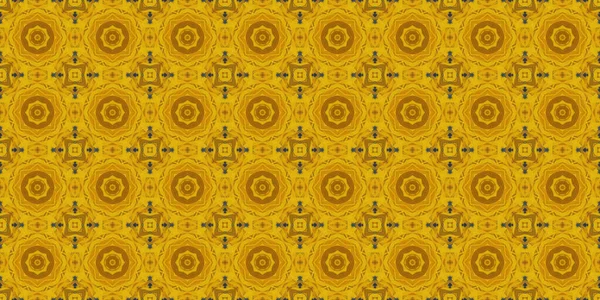 Seamless Geometric Pattern Beautiful Texture Background Yellow Sun — Stock Fotó