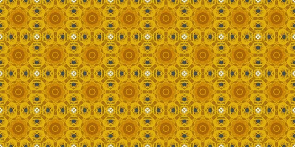 Seamless Geometric Pattern Beautiful Texture Background Yellow Sun — Stock Photo, Image