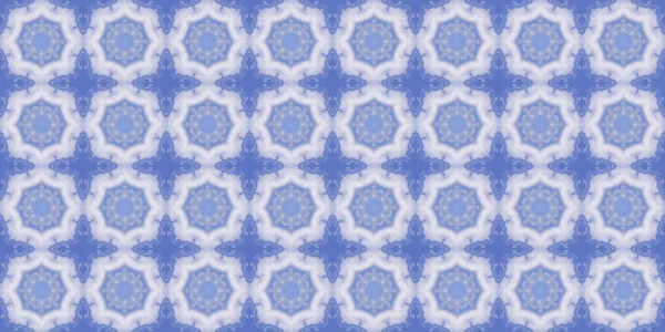 Seamless Geometric Pattern Beautiful Texture Background Blue Sky — Stok fotoğraf