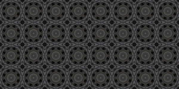 Seamless Geometric Pattern Beautiful Texture Background Black Dark — Stock Photo, Image