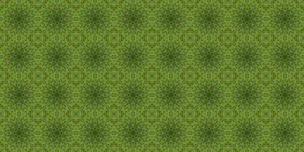 Bezproblémový Geometrický Vzorec Krásná Zelená Tráva Textura Pozadí — Stock fotografie