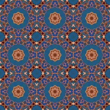 Kusursuz desen. Baskı ve dekorasyon için geometrik desen. Kaleydoskop dokusu