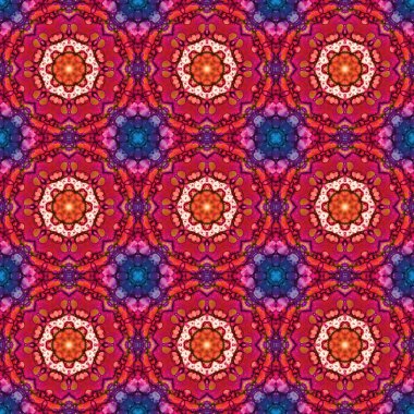 Kusursuz desen. Baskı ve dekorasyon için geometrik desen. Kaleydoskop dokusu