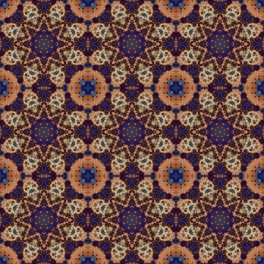 Kusursuz desen. Baskı ve dekorasyon için geometrik desen. Kaleydoskop dokusu