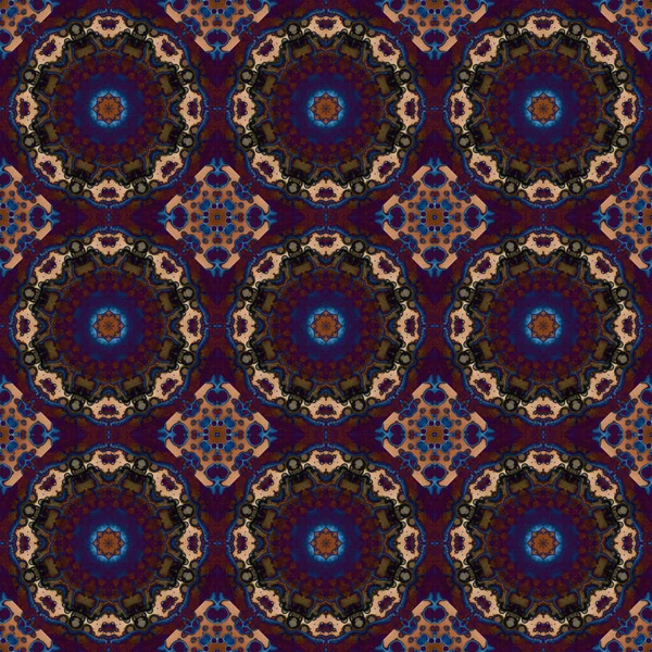 Seamless Pattern Geometric Pattern Printing Decoration Kaleidoscope Texture — 图库照片