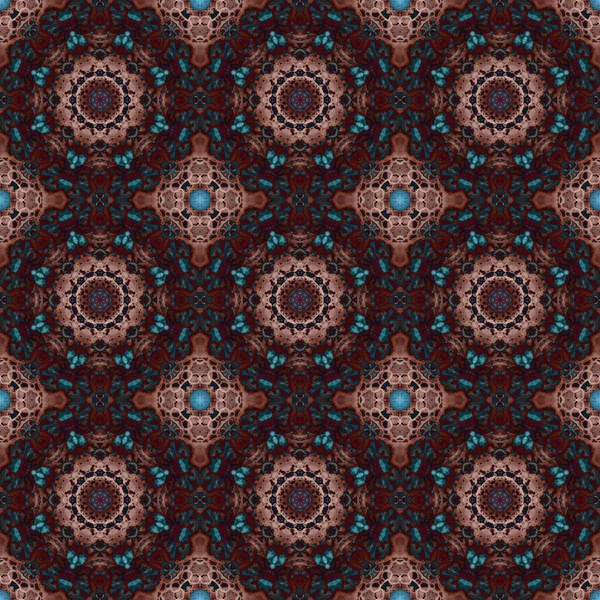 Seamless Pattern Geometric Pattern Printing Decoration Kaleidoscope Texture — 图库照片