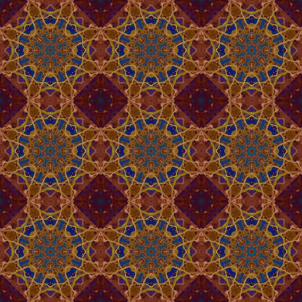 Seamless Pattern Geometric Pattern Printing Decoration Kaleidoscope Texture — Zdjęcie stockowe