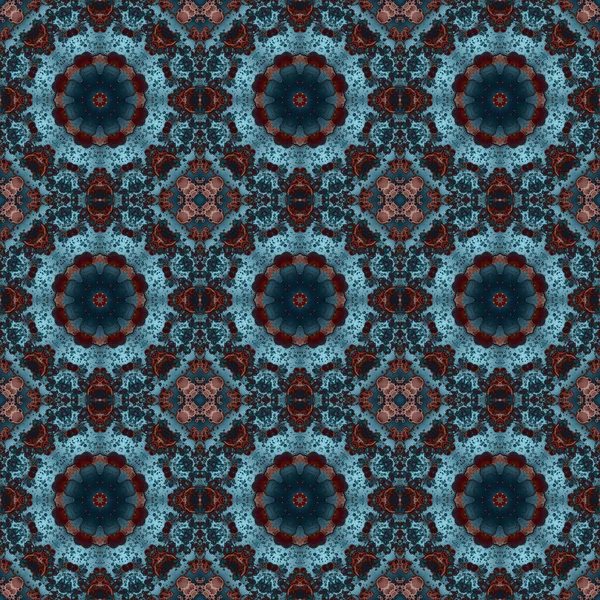 Seamless Pattern Geometric Pattern Printing Decoration Kaleidoscope Texture — Foto Stock