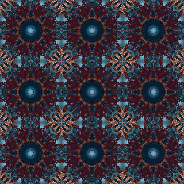 Seamless Pattern Geometric Pattern Printing Decoration Kaleidoscope Texture — Zdjęcie stockowe