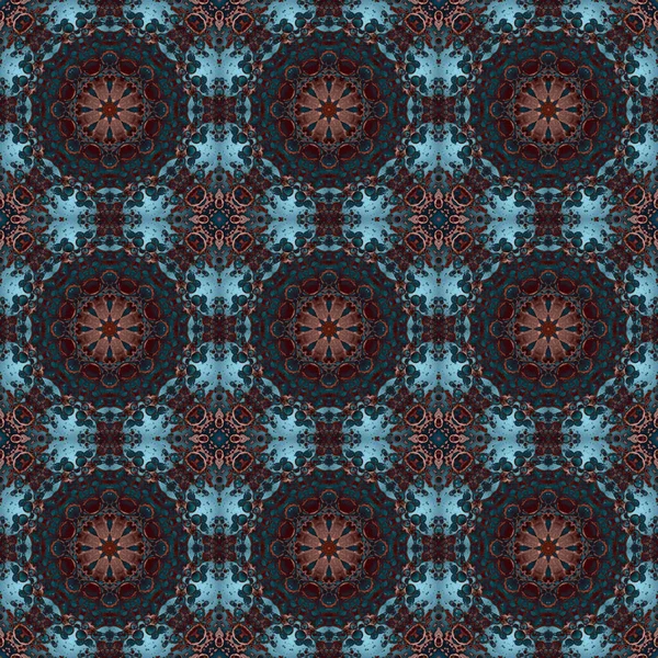 Seamless Pattern Geometric Pattern Printing Decoration Kaleidoscope Texture — Fotografia de Stock