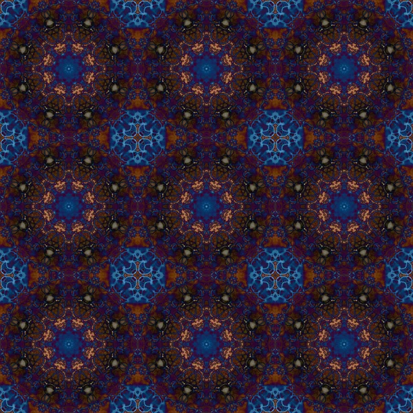 Seamless Pattern Geometric Pattern Printing Decoration Kaleidoscope Texture — Zdjęcie stockowe