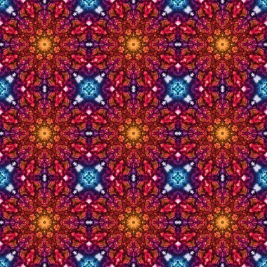 Kusursuz desen. Baskı ve dekorasyon için geometrik desen. Kaleydoskop dokusu