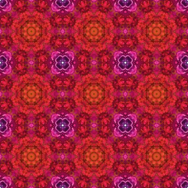 Kusursuz desen. Baskı ve dekorasyon için geometrik desen. Kaleydoskop dokusu