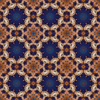 Kusursuz desen. Baskı ve dekorasyon için geometrik desen. Kaleydoskop dokusu