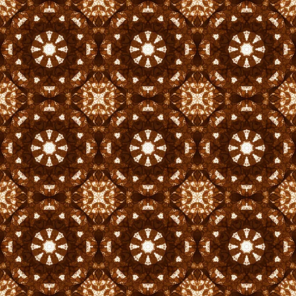 Seamless Pattern Geometric Pattern Printing Decoration Kaleidoscope Texture — Stockfoto