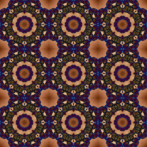 Seamless Pattern Geometric Pattern Printing Decoration Kaleidoscope Texture — Stockfoto