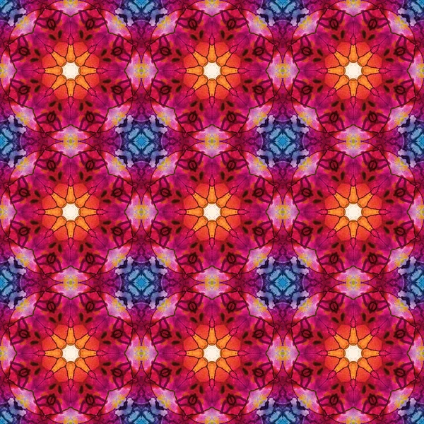 Seamless Pattern Geometric Pattern Printing Decoration Kaleidoscope Texture — Stock Photo, Image