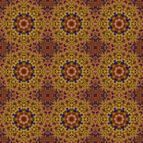 Seamless Pattern Geometric Pattern Printing Decoration Kaleidoscope Texture — 图库照片