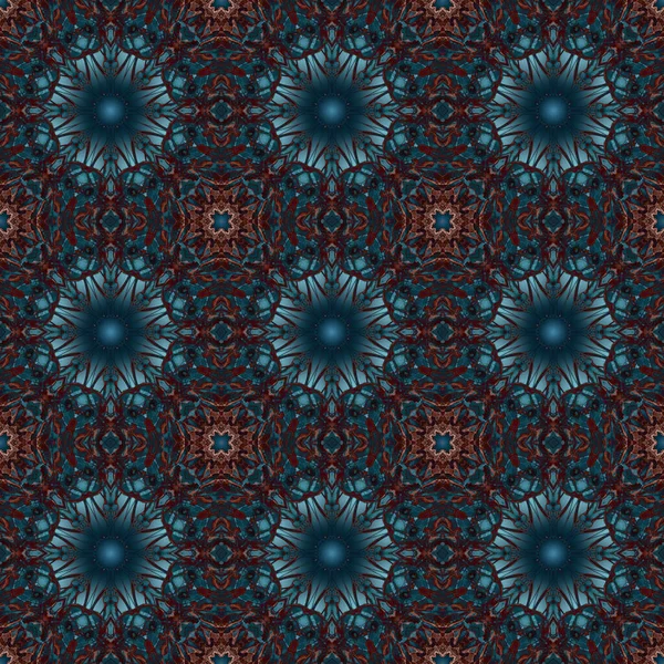 Seamless Pattern Geometric Pattern Printing Decoration Kaleidoscope Texture — 图库照片