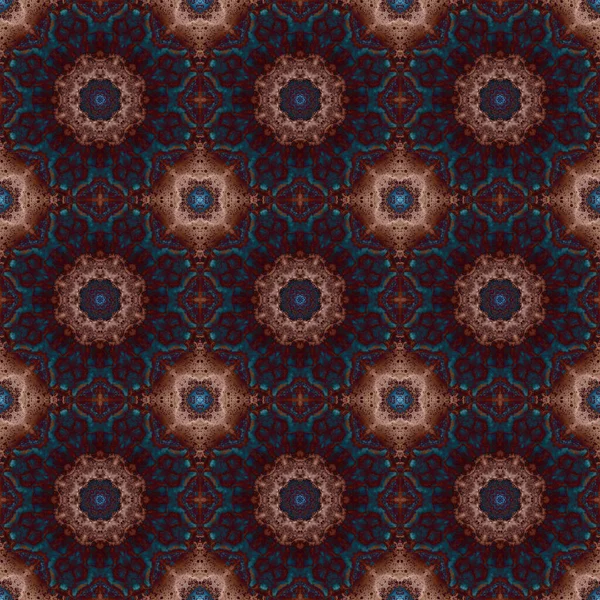 Seamless Pattern Geometric Pattern Printing Decoration Kaleidoscope Texture — Stockfoto