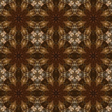 Kusursuz desen. Baskı ve dekorasyon için geometrik desen. Kaleydoskop dokusu