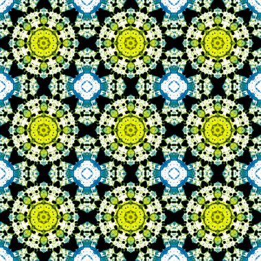 Kusursuz desen. Baskı ve dekorasyon için geometrik desen. Kaleydoskop dokusu