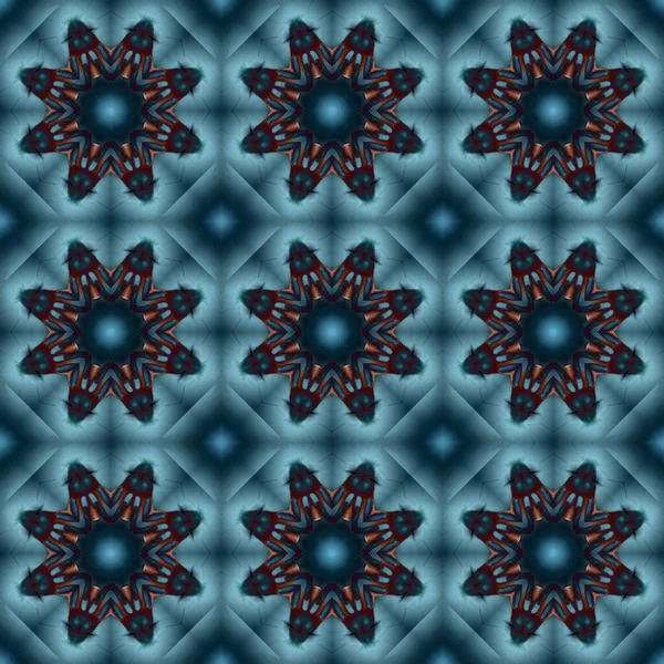 Zökkenőmentes Minta Geometrikus Minta Nyomtatáshoz Dekorációhoz Kaleidoszkóp Textúra — Stock Fotó