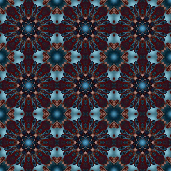 Seamless Pattern Geometric Pattern Printing Decoration Kaleidoscope Texture — Stockfoto