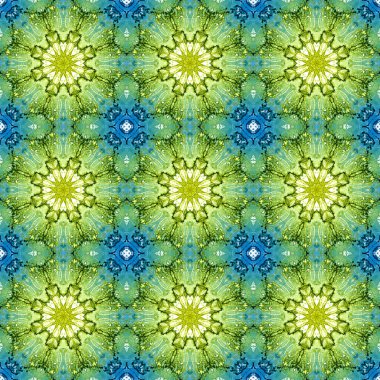 Seamless pattern. Geometric pattern for printing and decoration. Kaleidoscope texture